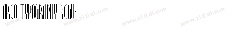 ARC0 Typography Regu字体转换